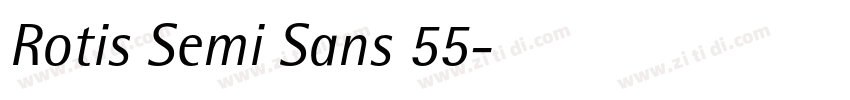 Rotis Semi Sans 55字体转换